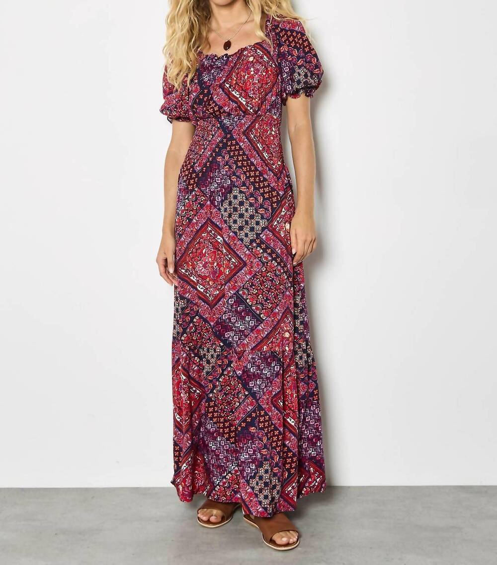 NEW APRICOT tierred maxi dress in multicolor